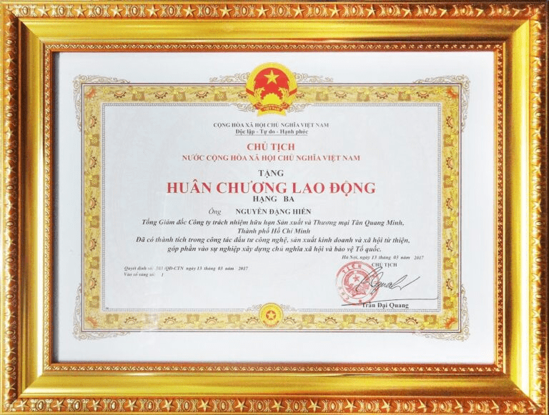 Giải thưởng vàng ngôi sao quốc tế chất lượng dẫn đầu tại paris 2